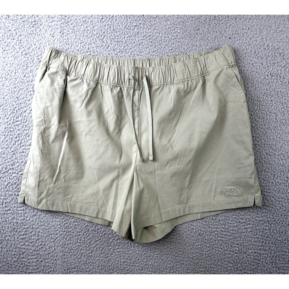 The North Face Shorts Womens 2X Green Nylon Hiking Outdoors Stretch NF0A7QJ5